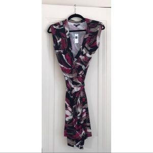 NWT pattern wrap dress
